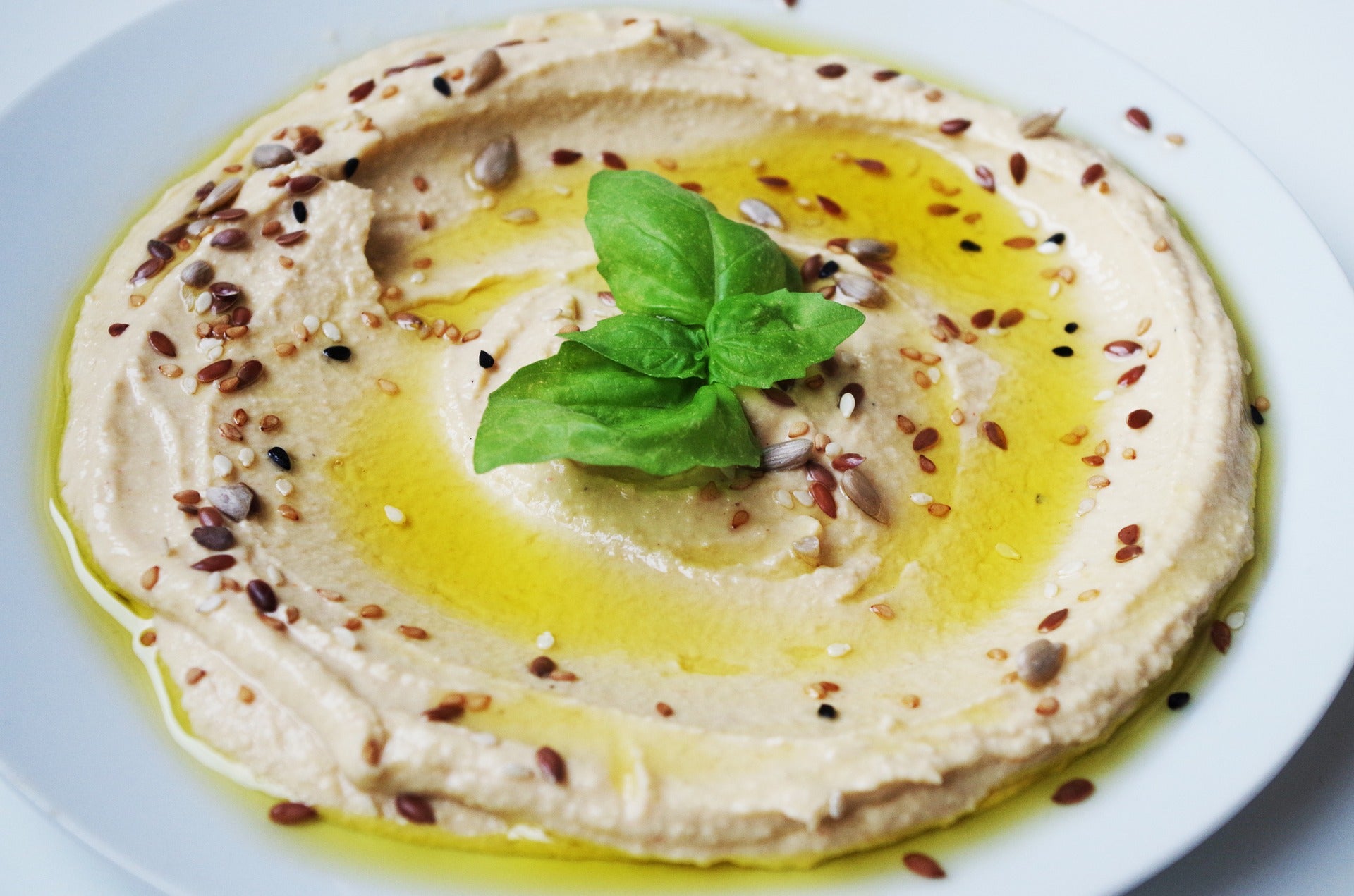 Homemade hummus