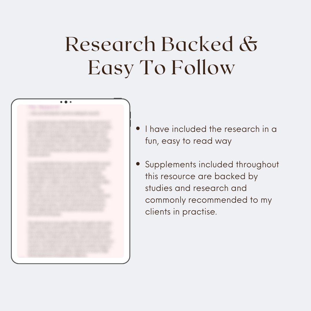 Research-backed PCOS guide - easy to follow evidence with clinician recommended supplement guidance